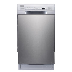 Built-In Dishwasher, 18 Inch, 8 Place Settings, Stainless Steel