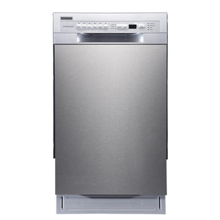 Built-In Dishwasher, 18 Inch, 8 Place Settings, Stainless Steel