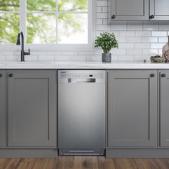 Built-In Dishwasher, 18 Inch, 8 Place Settings, Stainless Steel
