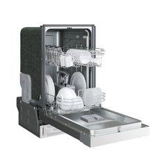 Built-In Dishwasher, 18 Inch, 8 Place Settings, Stainless Steel