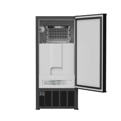 Built-In Ice Maker, Cube Clear Ice, 50 lb. Daily Production, Black