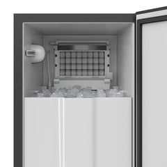 Built-In Ice Maker, Cube Clear Ice, 50 lb. Daily Production, Black