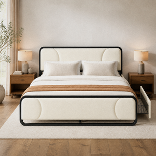 Grevane Bunnahabhain Velvet Platform Bed