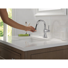 Cassidy Single Hole Pull Out Sprayer Bathroom Faucet, Single Handle Bathroom Sink Faucet in Chrome | product photo