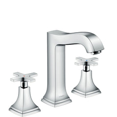Metropol Classic Widespread Faucet 160 with Cross Handles and Drain Assembly, 1.2 GPM in Chrome | product photo