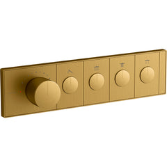 Kohler Anthem Four-Outlet Thermostatic Valve Control Panel With Recessed Push-Buttons | product photo