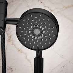 Purist 2-In-1 Multifunction Shower Combo Kit in Matte Black | detail photo