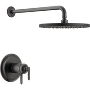 Bonacci 17T Series Dual-Function Thermostatic Rain Shower Faucet Set, Matte Black Rainfall Shower Head and Handle Set, Valve Trim, Matte Black (Valve Not Included)