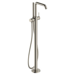 Tecturis S Freestanding Tub Filler with 1.75 GPM Handshower in Brushed Nickel | product photo