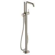 Tecturis S Freestanding Tub Filler with 1.75 GPM Handshower in Brushed Nickel