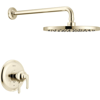 Bonacci 17 Series Dual-Function Rain Shower Faucet Set, Polished Nickel Rainfall Shower Head and Handle Set, Valve Trim Kit, Lumicoat Polished Nickel (Valve Not Included)