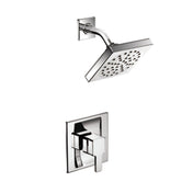 90 Degree Shower Faucet with Rough-in Valve and Posi-Temp in Polished Chrome