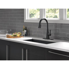 Lenta Matte Black Touch Kitchen Faucet with Pull Down Sprayer | product photo