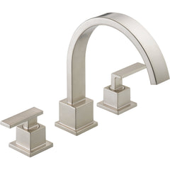Vero Double Handle Deck Mounted Roman Tub Faucet Trim in Brilliance Stainless | product photo