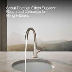 Kohler Graze Bar Swing Spout in Vibrant Stainless | product photo
