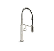 Edalyn Semi-Professional Kitchen Sink Faucet with Two-Function Sprayhead in Vibrant Polished Nickel