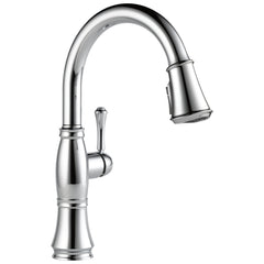 Cassidy Pull Down Kitchen Faucet Chrome, Chrome Kitchen Faucets with Pull Down Sprayer, Kitchen Sink Faucet, Faucet for Kitchen Sink with Magnetic Docking, Lumicoat Chrome | product photo