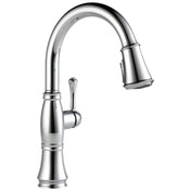 Cassidy Pull Down Kitchen Faucet Chrome, Chrome Kitchen Faucets with Pull Down Sprayer, Kitchen Sink Faucet, Faucet for Kitchen Sink with Magnetic Docking, Lumicoat Chrome