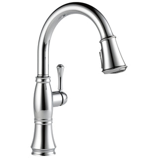 Cassidy Pull Down Kitchen Faucet Chrome, Chrome Kitchen Faucets with Pull Down Sprayer, Kitchen Sink Faucet, Faucet for Kitchen Sink with Magnetic Docking, Lumicoat Chrome