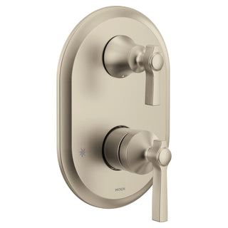 Flara M-CORE 3-Series 2-Handle Shower Trim With Integrated Transfer Valve, Valve Required in Brushed Nickel