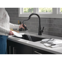 Lenta Matte Black Touch Kitchen Faucet with Pull Down Sprayer | product photo