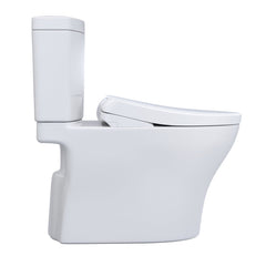 Aquia® IV 1.28 GPF S7A Auto Flush Elongated Floor Mounted Two-Piece Toilet (Seat Included) in White | product photo