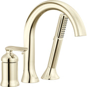 Bonacci Roman Tub Faucet with Hand Shower in Lumicoat® Polished Nickel (Valve Not Included)