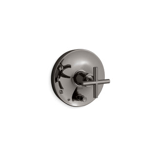 Purist Pressure-Balancing Valve Trim with Cross Handle in Vibrant Titanium