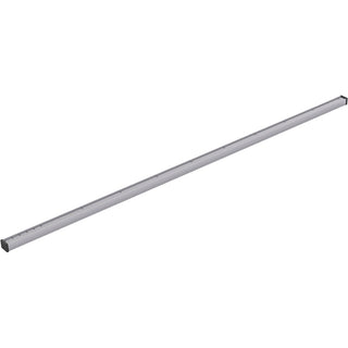 Linear Grid Shower Drain Grate in Bright Silver