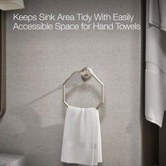 Kohler Pinstripe Wall Mounted Towel Ring | product photo