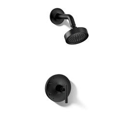 Purist Rite Temp Shower Trim kit with lever handle in Matte Black | product photo