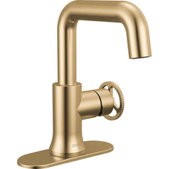 Single Handle Bathroom Faucet in Champagne Bronze | product photo