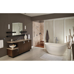 Trinsic Single Handle Floor Mounted Freestanding Tub Filler in Chrome | product photo