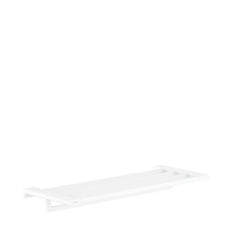 AddStoris Towel Rack with Towel Holder in Matte White | product photo