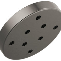 Rain Dual Shower Head with H2Okinetic Technology in Lumicoat Black Stainless | product photo