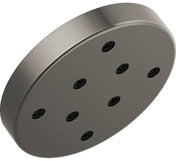 Rain Dual Shower Head with H2Okinetic Technology in Lumicoat Black Stainless