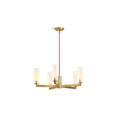 Kohler Crue 26 In. Chandelier in Brushed Brass | product photo