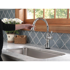 Cassidy Touch Kitchen Faucet Chrome, Chrome Kitchen Faucets with Pull Down Sprayer, Kitchen Sink Faucet, Touch Faucet, Touch2O Technology, Lumicoat Chrome | product photo