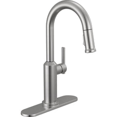 Single Handle Pull-Down Bar/Prep Faucet in Lumicoat Arctic Stainless | product photo