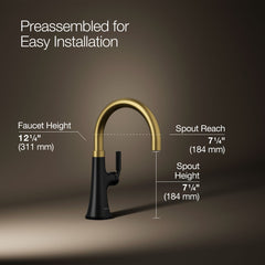 Kohler Tone Single-Handle Bar Sink Faucet | product photo