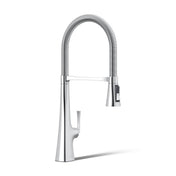 Graze Single-Handle Semi-Professional Kitchen Sink Faucet With 10-In Spout in Polished Chrome
