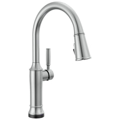 Renaldi Touchless Kitchen Faucet with Touch Technology in Lumicoat Arctic Stainless | product photo