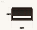 Size | overall dimensions, 59 inches wide by 35 inches high by 15.7 inches deep