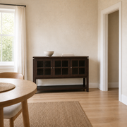 Scale | the 59 inch wide sideboard against a full doorway for an honest size reference