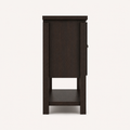 Side | true profile view showing the sideboard's full 15.7 inch depth and plain side panel