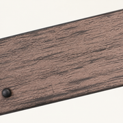 Material | close view of the distressed wood-look ring's grain