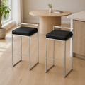 In a room | both matching stools shown together, the complete pair sold with this listing