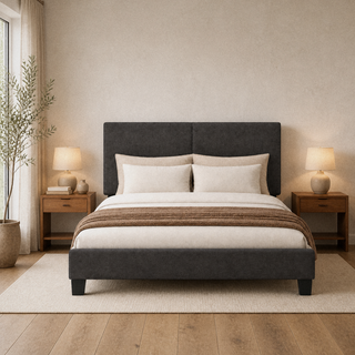 Grevane Camustianavaig Linen Platform Bed