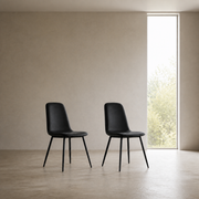Scale | both chairs beside a full window reveal, showing their true size