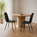 Both chairs | the complete pair together at the table, confirming the full set